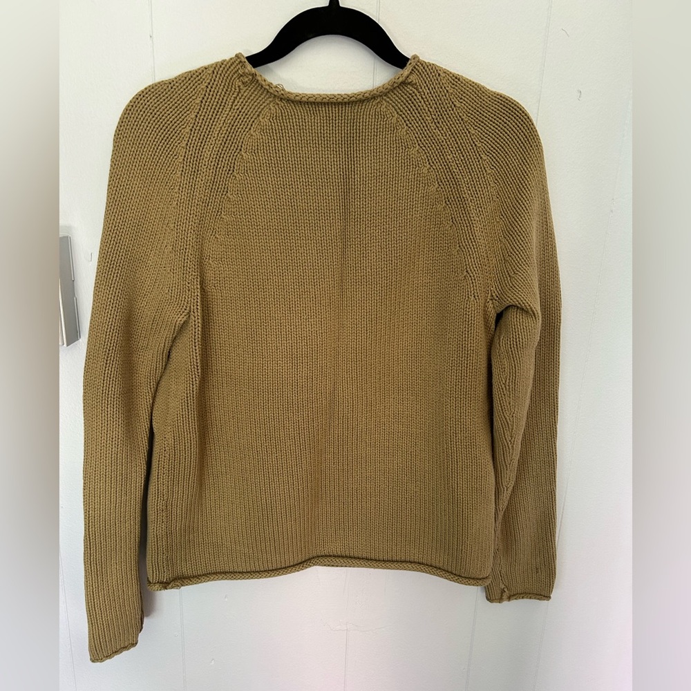 JCrew Mercantile Green knit Relaxed Pullover Sweater Size Small - Picture 6 of 7